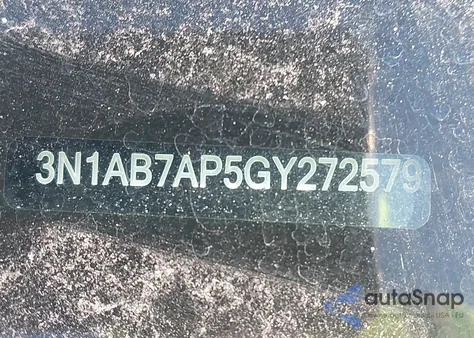 2016 Nissan Sentra S z USA, uszkodzony, nr VIN 3N1AB7AP5GY272579